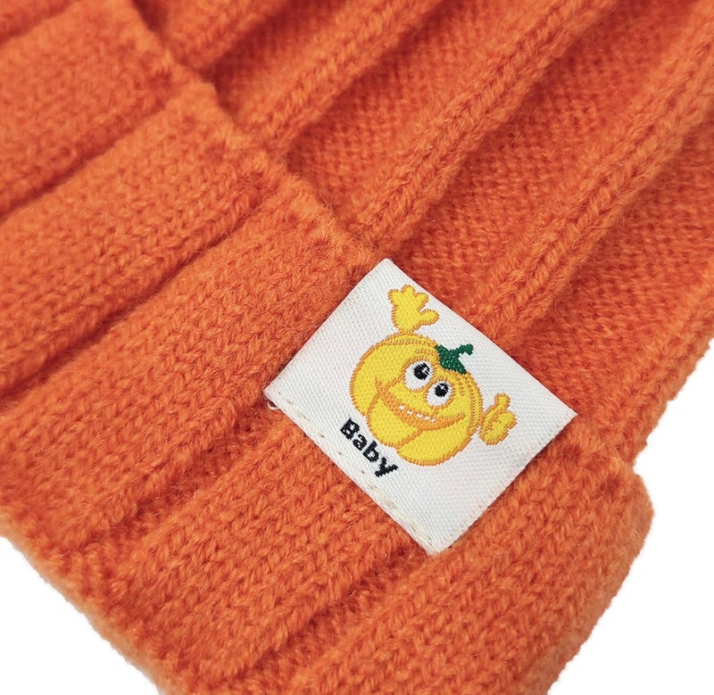 Molodo Winter Thick Knitted Beanie Hat for Infant Kids Toddler Boys Girls Soft Warm Cute Christmas Pumpkin Cap - Image 3